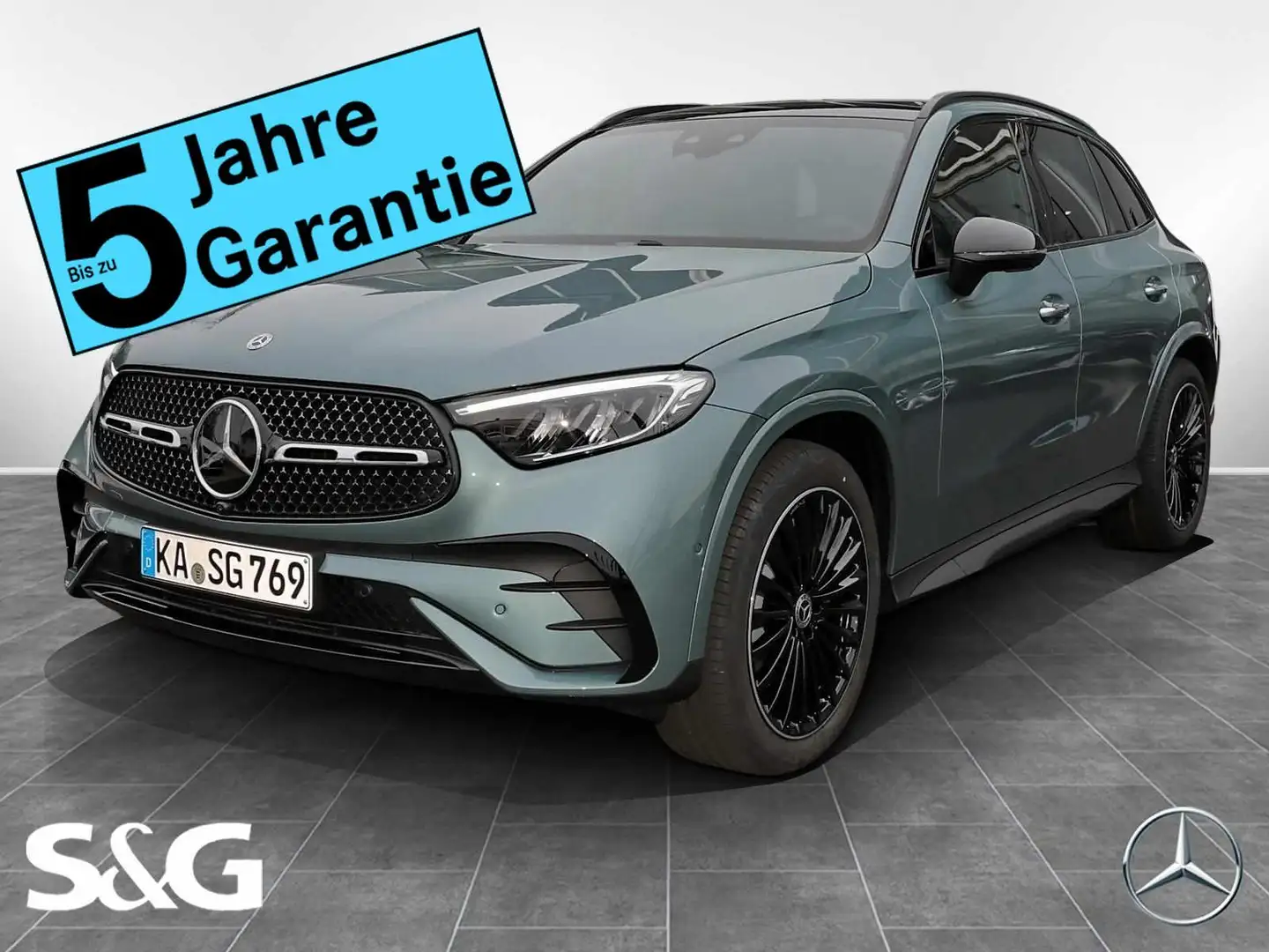 Mercedes-Benz GLC 220 d 4M AMG MBUX+360°+LED+AHK+Pano+Distron Silber - 1