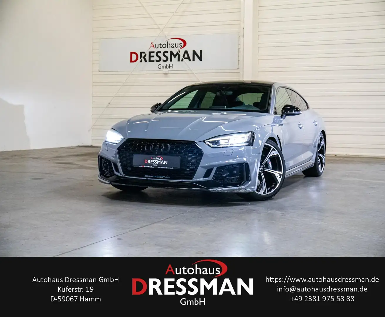 Audi RS5 Sportback 2.9 TFSI Q. PANO HuD B&O MATRIX Grigio - 1