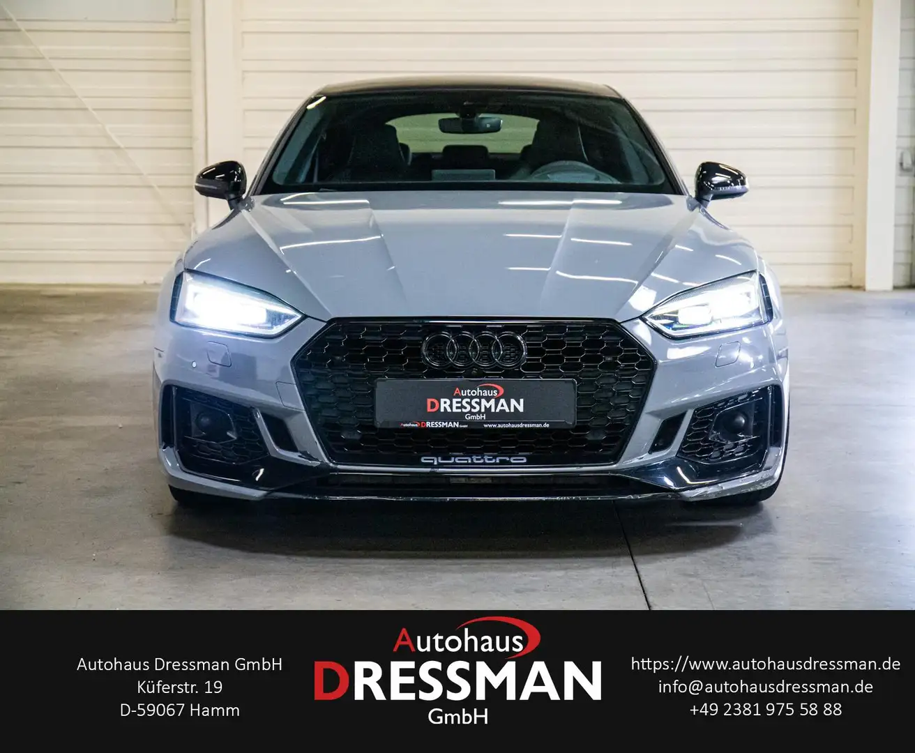 Audi RS5 Sportback 2.9 TFSI Q. PANO HuD B&O MATRIX Grigio - 2