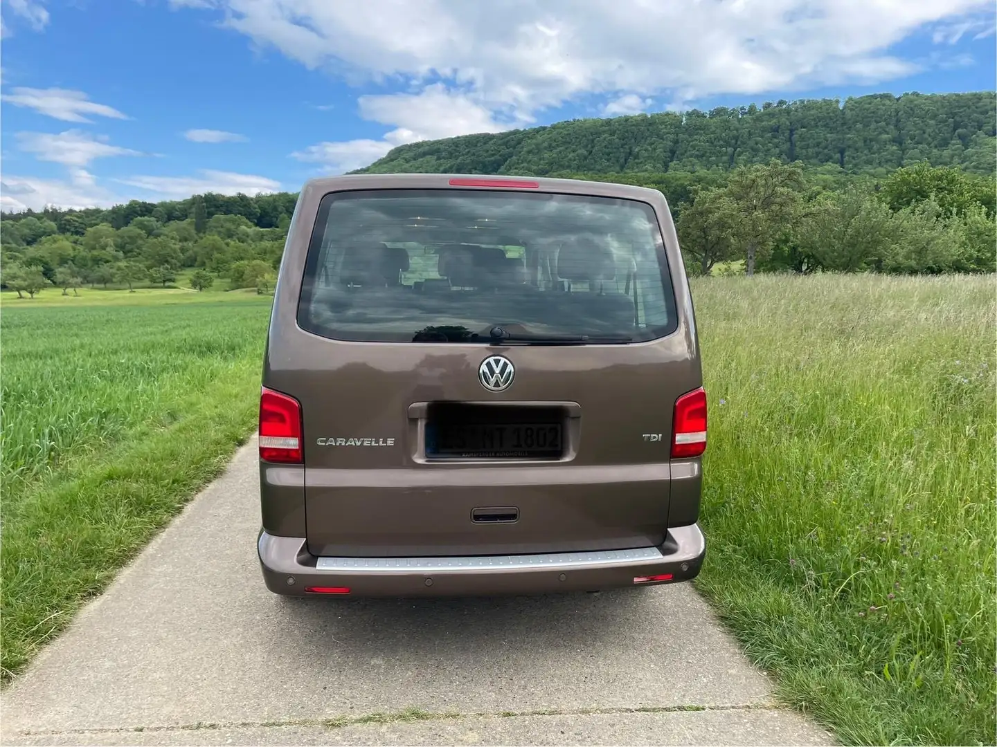 Volkswagen T5 Caravelle Transporter T5 TDI (BiTDI) Kurz DSG Comfortline Braun - 2
