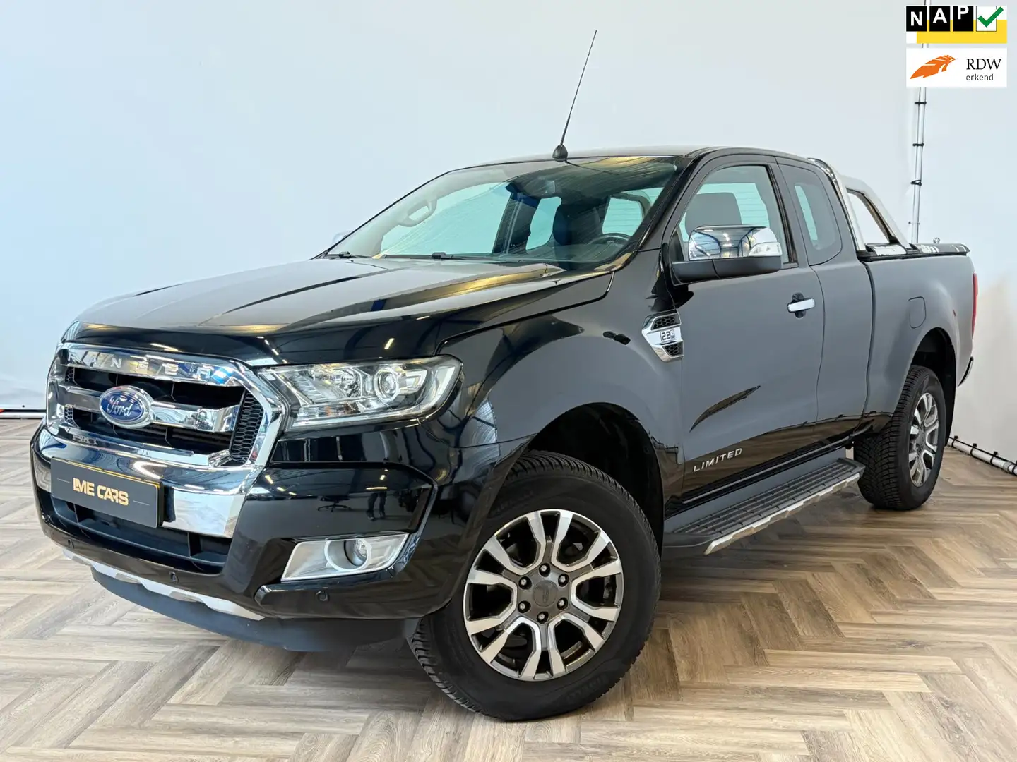 Ford Ranger 2.2 TDCi Limited Supercab |AUTOMAAT| NAP| GRIJSKEN Zwart - 1