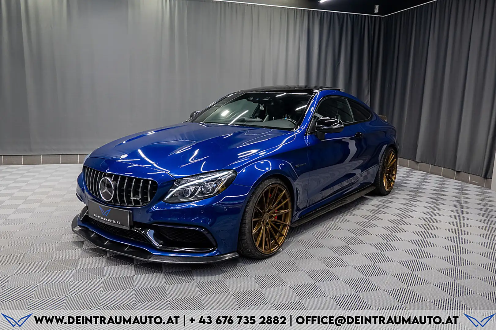 Mercedes-Benz C 63 AMG S Coupe Aut.*PANO*BURMESTER*360°* Blau - 1