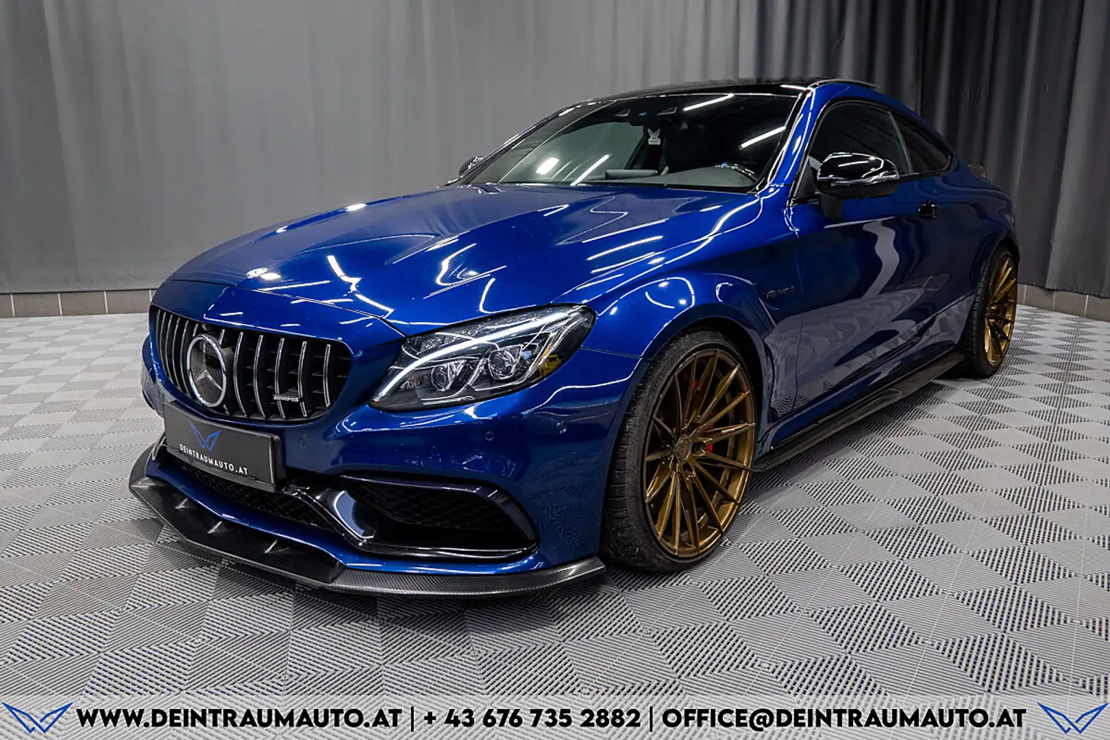 Mercedes-Benz C 63 AMG S Coupe Aut.*PANO*BURMESTER*360°* Blau - 2