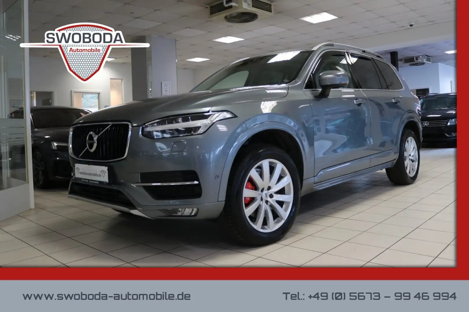 Volvo XC90 Momentum AWD AHK STHZ Pano Leder Grau - 1