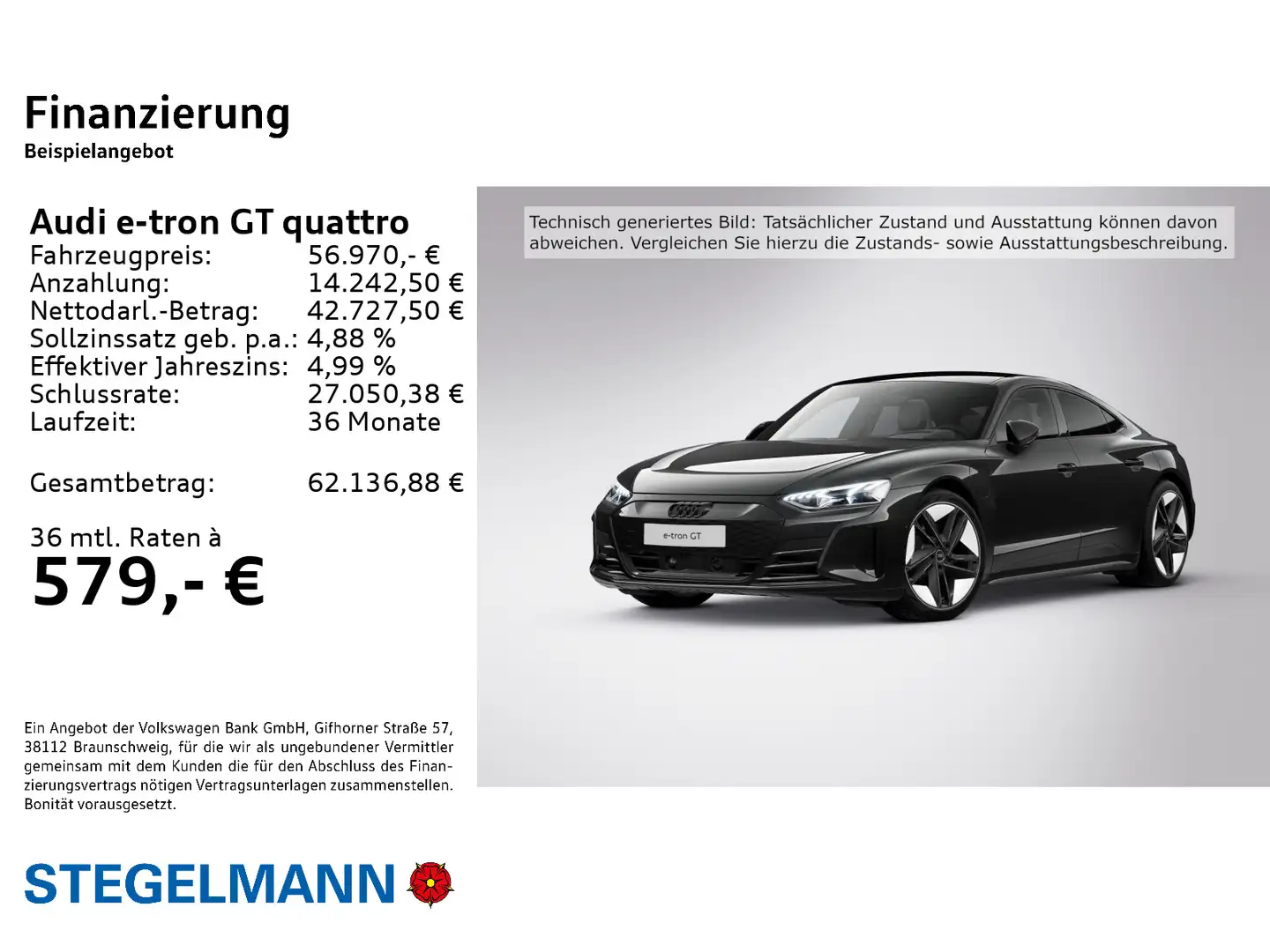 Audi e-tron GT e-tron GT qu. 350kW/93kWh *Matrix-LED*Navi*Schwa Schwarz - 2