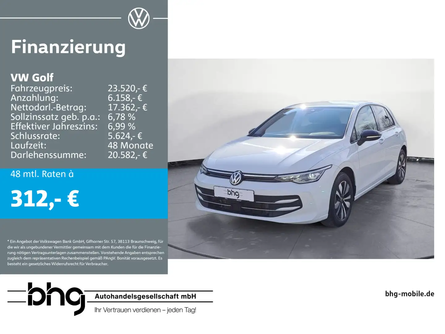 Volkswagen Golf 1.5 TSI *GOAL* * AHK* LED-PLUS* IDA*CLIMATR Blanc - 1