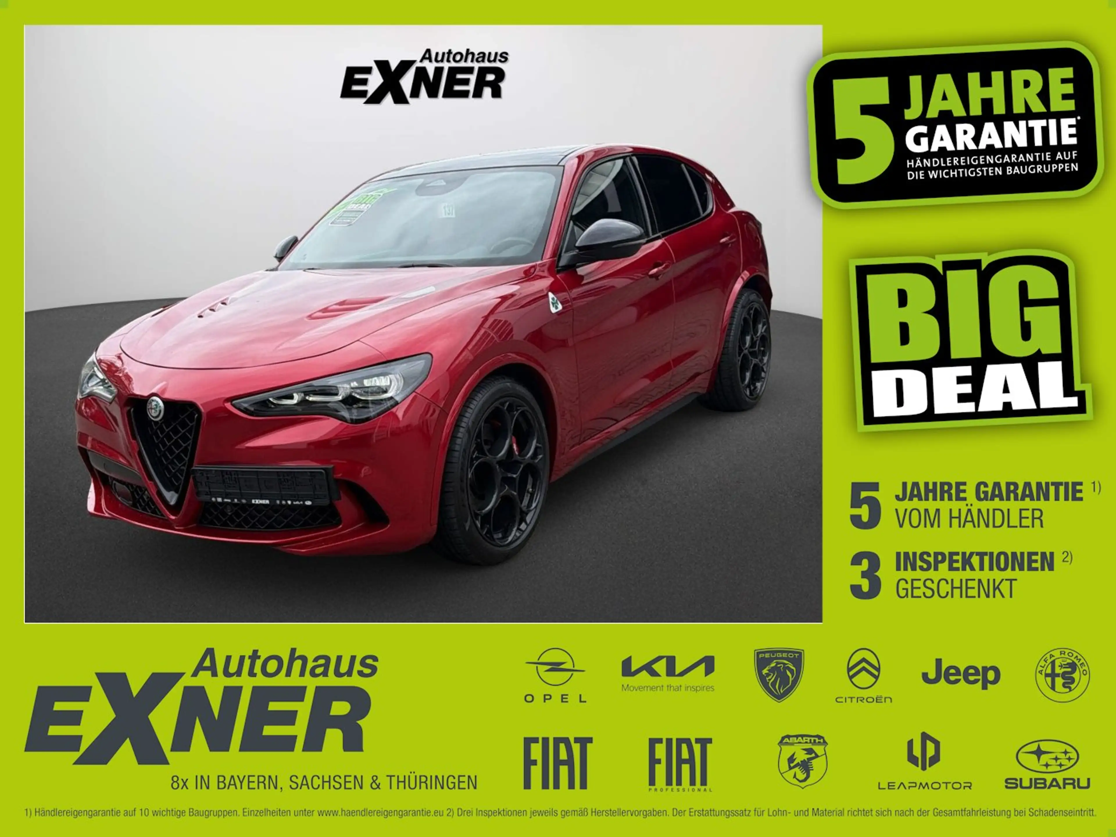 Alfa Romeo Stelvio 2.9 V6 Bi-Turbo QUADRIFOGLIO ACC+LED+SHZ