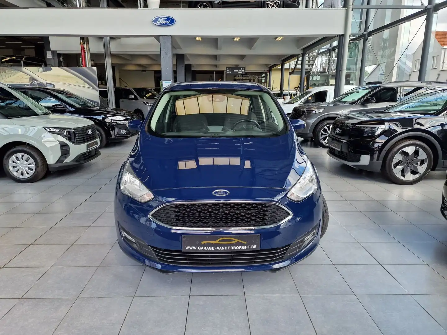 Ford Grand C-Max BENZINE 7 ZITPLAATSEN GPS SLECHTS 72000KM Bleu - 2