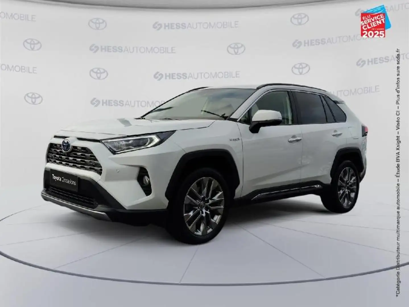 Toyota RAV 4 Hybride 222ch Lounge AWD-i Blanc - 1
