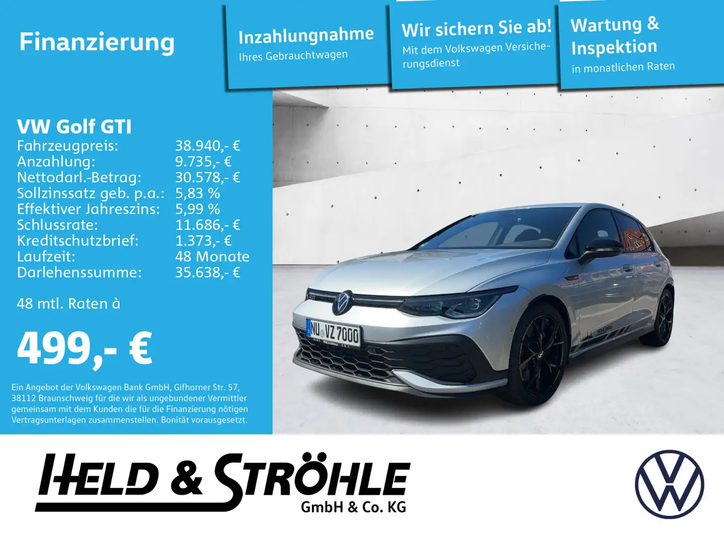 Volkswagen Golf GTI Clubsport 2.0 TSI DSG 19 AKRA H/K V/MAX Argent - 1