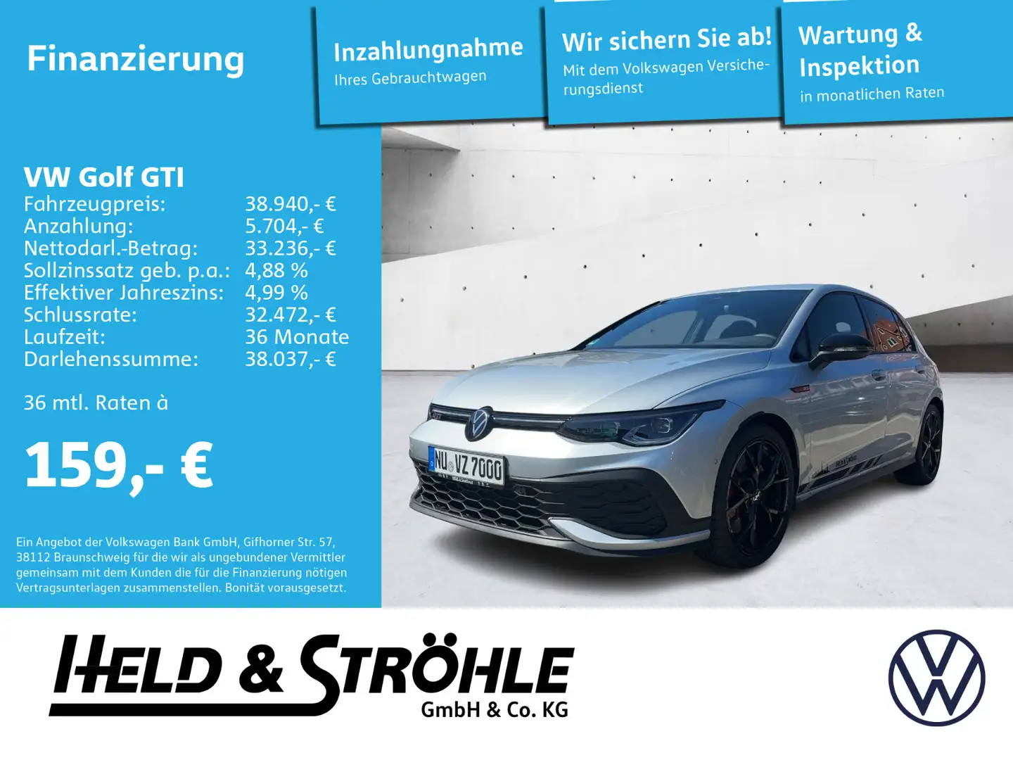 Volkswagen Golf GTI Clubsport 2.0 TSI DSG 19 AKRA H/K V/MAX Silber - 1