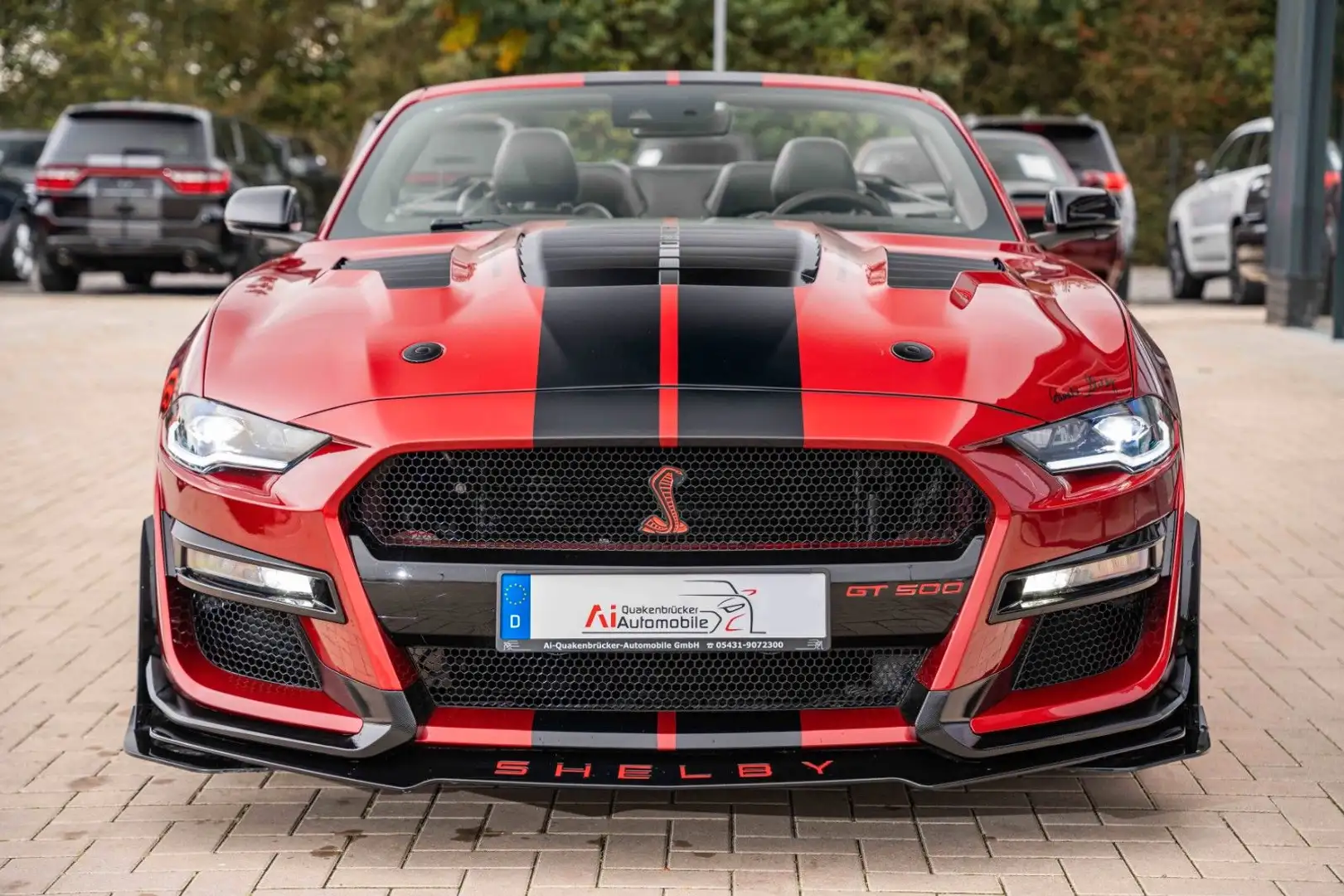 Ford Mustang Cabrio 5.0  V8 LCD/LED/GT 500 SHELB Rojo - 2