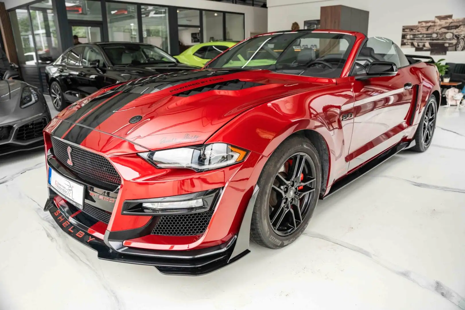 Ford Mustang Cabrio 5.0  V8 LCD/LED/GT 500 SHELB Rojo - 1