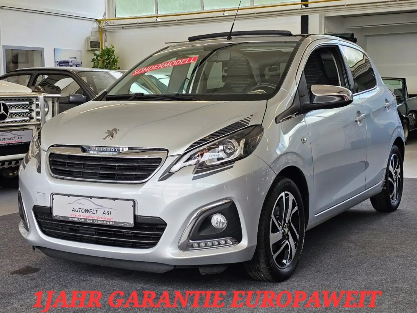 Peugeot 108 TOP Collection VTi 72 FALTDACH+SHZ+MY2021 Argent - 1