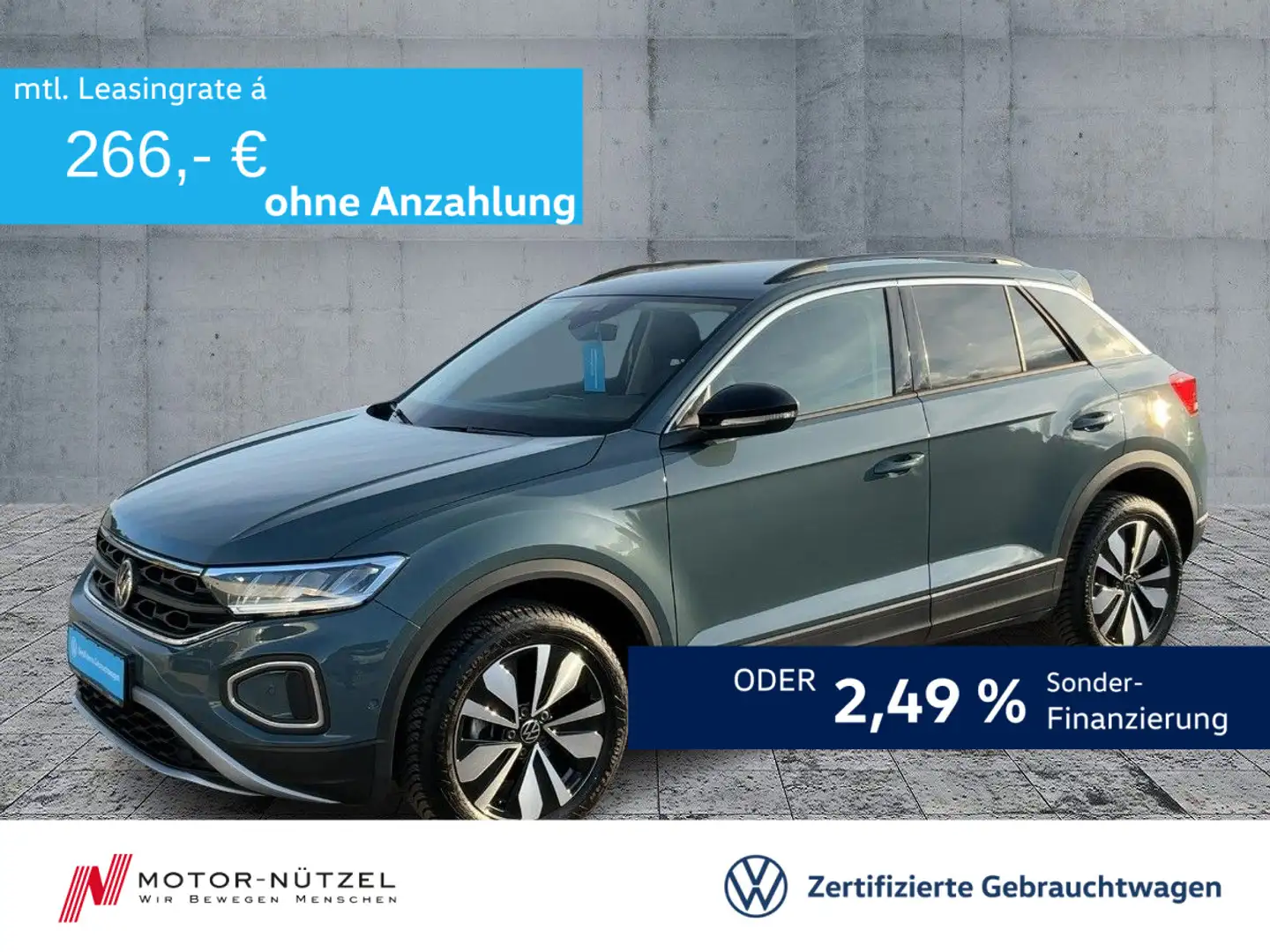 Volkswagen T-Roc 1.0 TSI GOAL 5JG+LED+NAVI+ACC+SHZ+DAB+17Z. Blu/Azzurro - 1