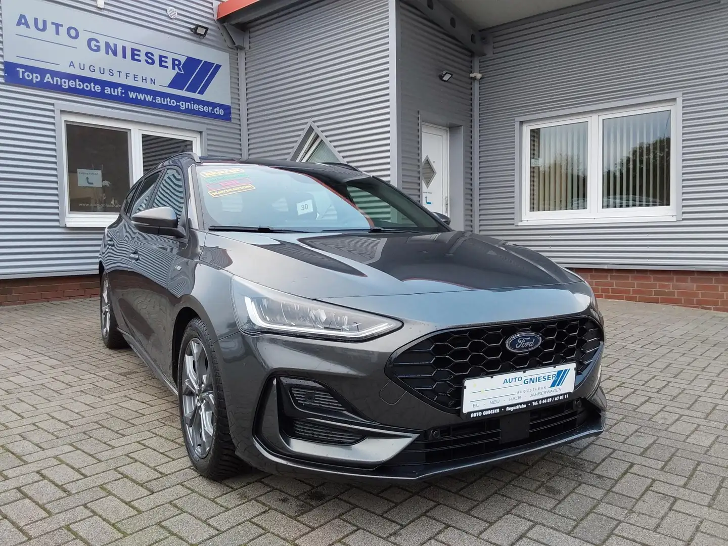 Ford Focus 1.0 EcoBoost MH ST-Line APP/LED/PDC/SHZ/NAV 114... Gris - 1