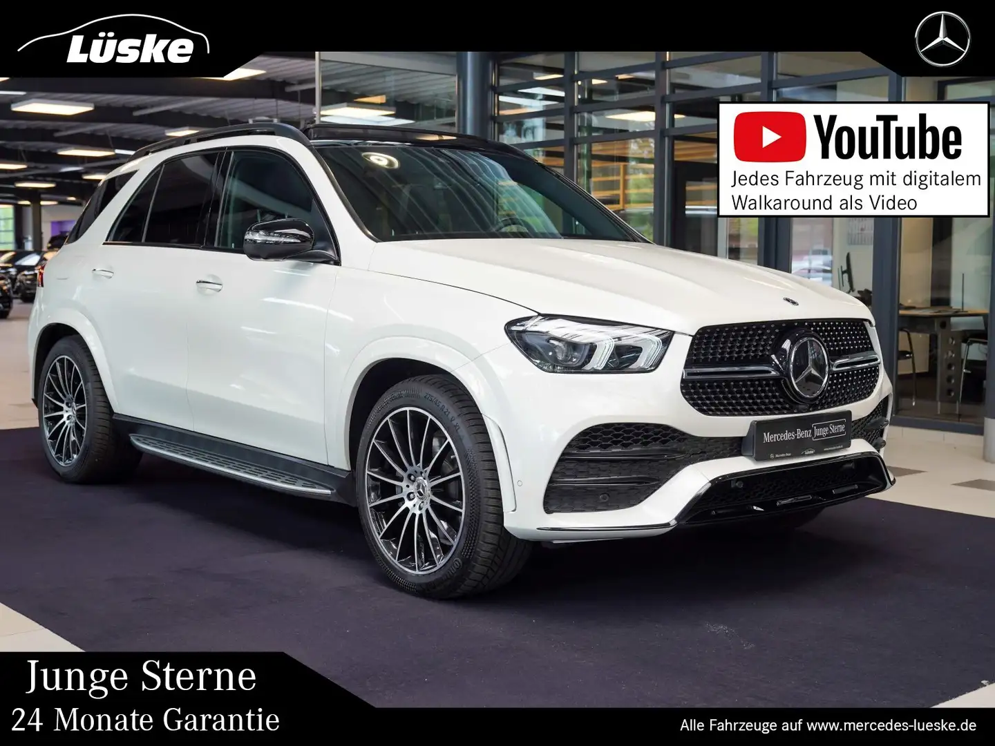 Mercedes-Benz GLE 400 GLE 400 d 4M Night Burmester High-End Standheiz Blanc - 1
