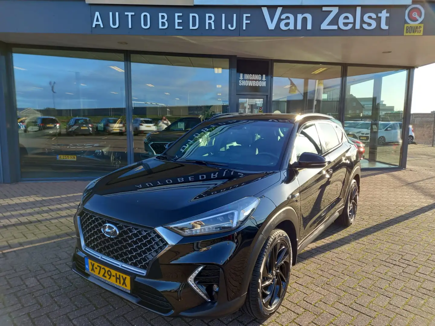 Hyundai TUCSON 1.6 T-GDI N-Line Automaat, Airco(automatisch), App Negro - 1