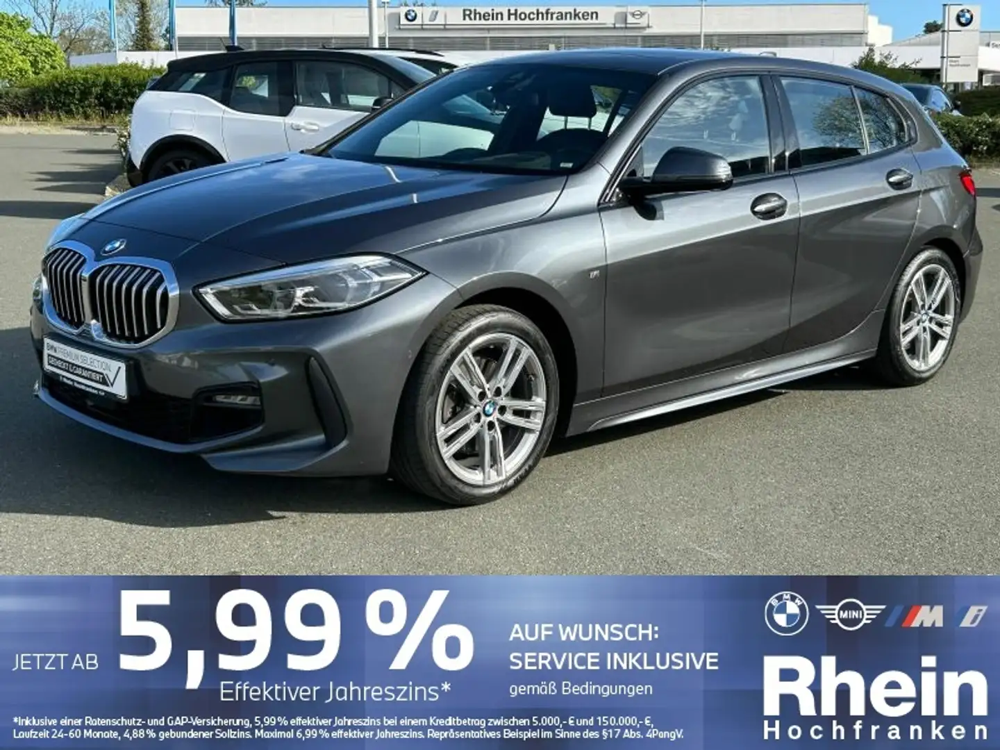 BMW 116 i 5-Türer M Sport LED HUD NAVI GSD DAB Grau - 1
