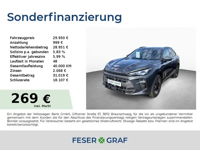 CUPRA Terramar 1.5 eTSI|GJR|Head Up|SHZ|Navi