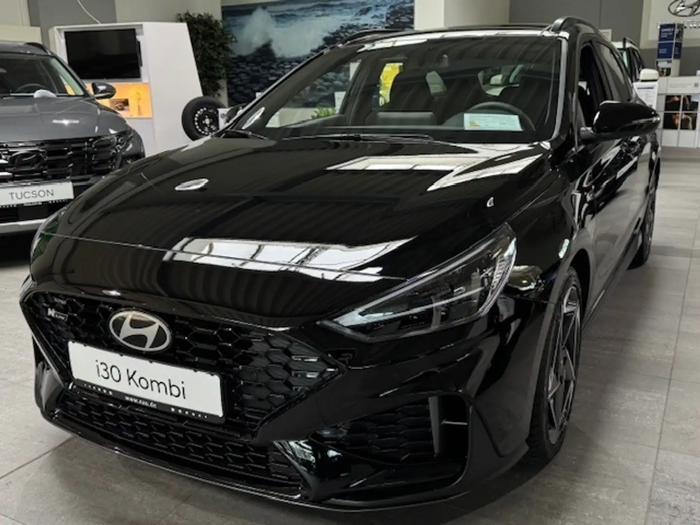 Hyundai i30 cw 1.5 T-GDI N Line Sitzheizung, Panoramadach Schwarz - 2