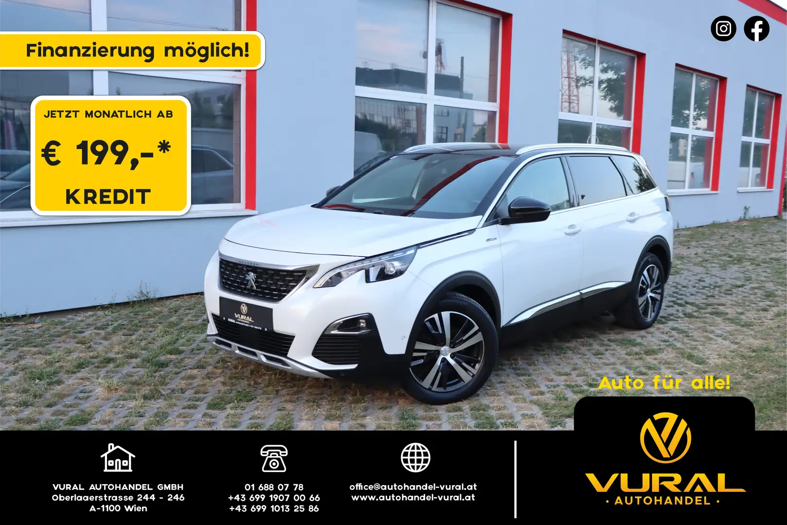 Peugeot 5008 SUV GT-LINE 1,5 BLUEHDI 130 S&S EAT8 Weiß - 1