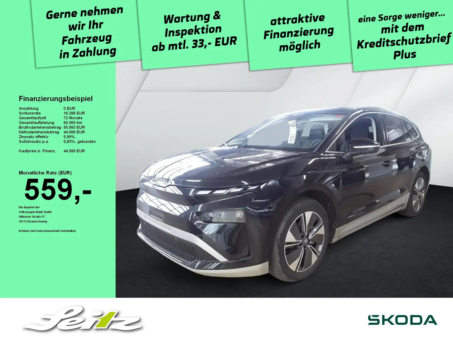 Skoda Enyaq 85 x Loft *AHK*MATRIX*KAMERA*NAVI* Schwarz - 1