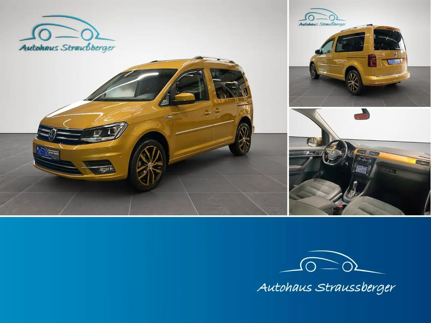 Volkswagen Caddy Highline ACC Stdh Kamera LED AHK Gelb - 1