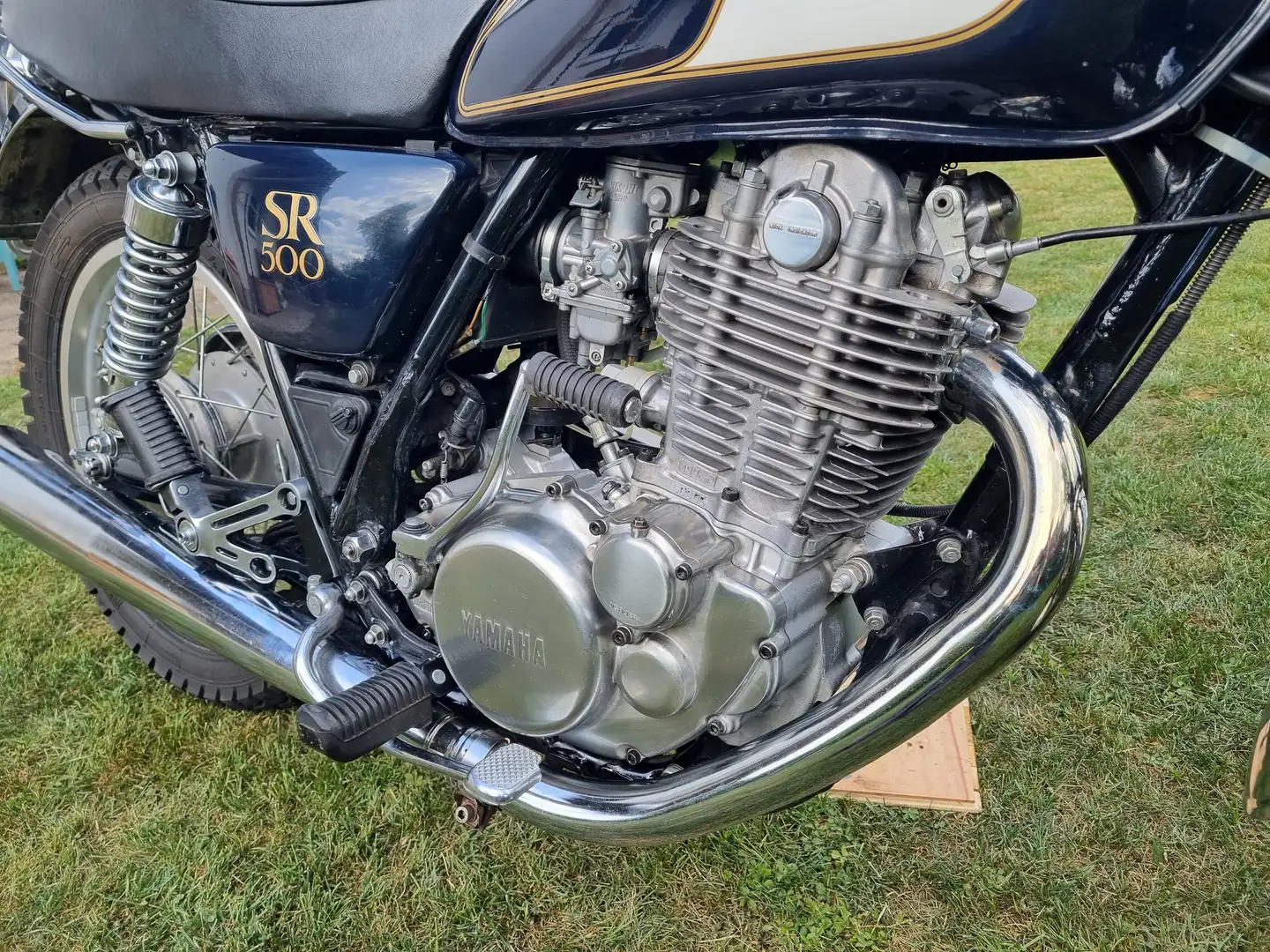 Yamaha SR 500 48T, 34 PS sucht neues Zuhause Blau - 2