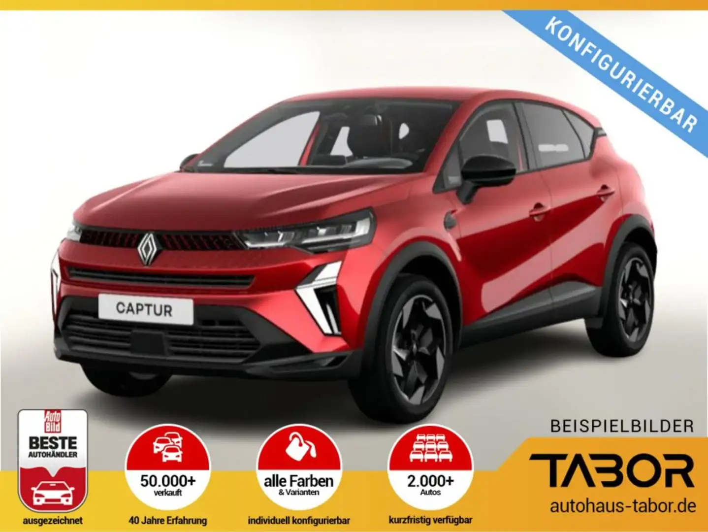 Renault Captur TECHNO E-TECH 145 Rot - 1