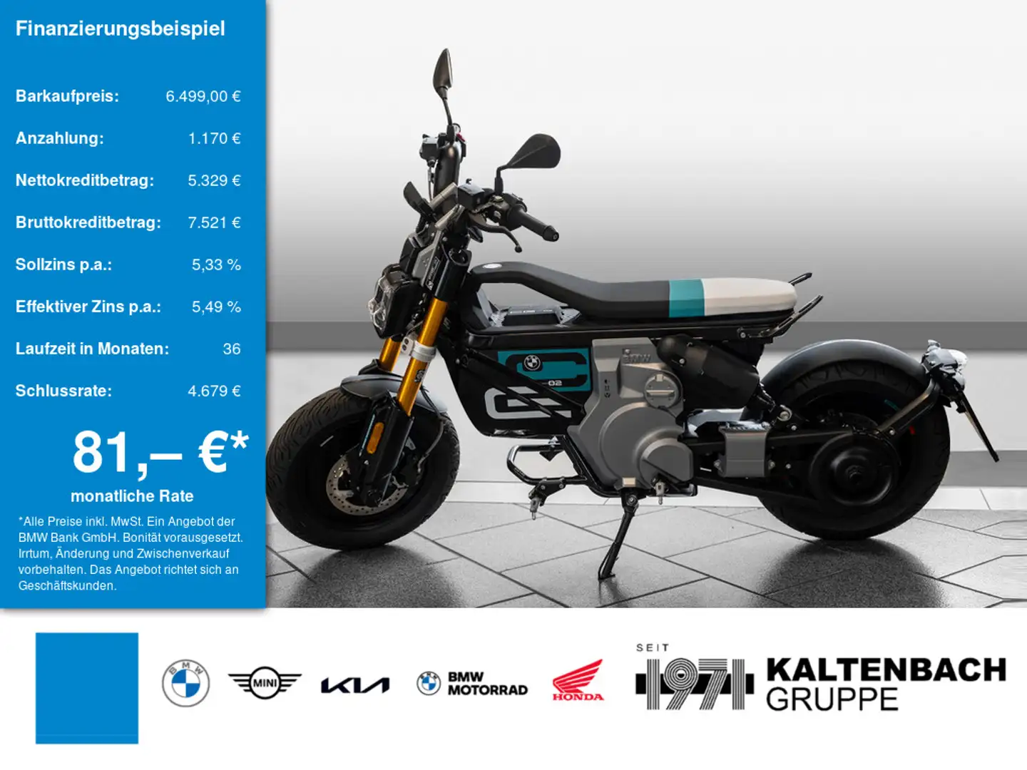 BMW CE 02 Highline GRIFFHEIZUNG LED SCHEINWERFER Noir - 1