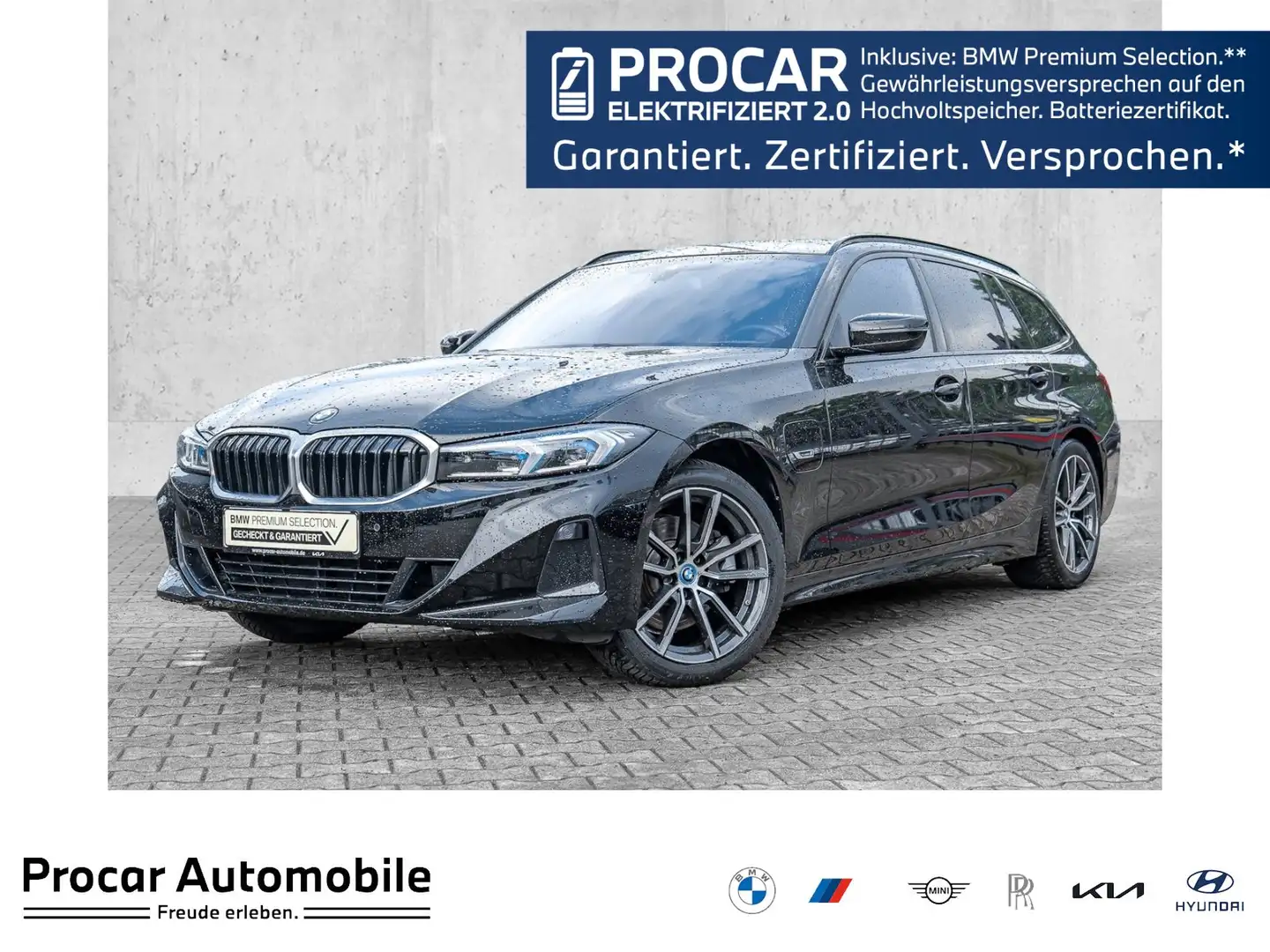 BMW 320 e Touring AHK Pano Widescreen Display LED RFK HiFi Noir - 1