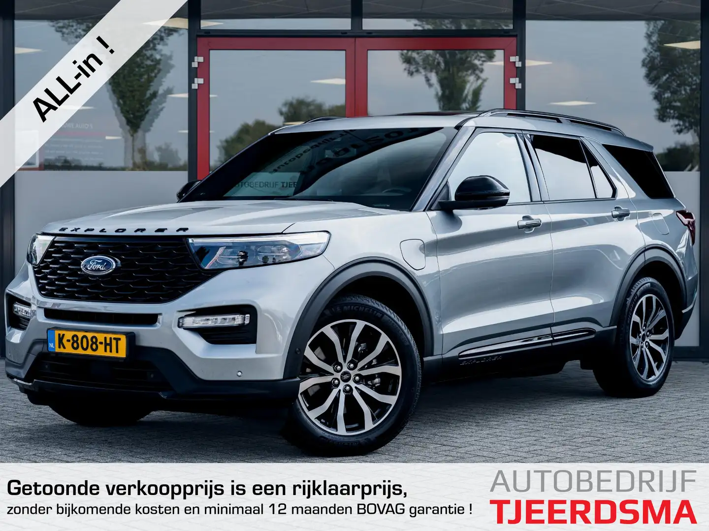 Ford Explorer 3.0 V6 EcoBoost PHEV ST-Line | 7 Persoons | Trekha Grijs - 1
