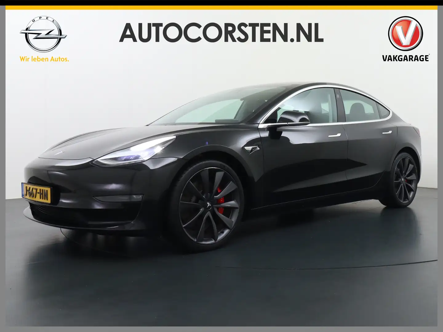 Tesla Model 3 Performance 513pk 0-100 3,4sec AWD Lmv 20" AutoPil Zwart - 1