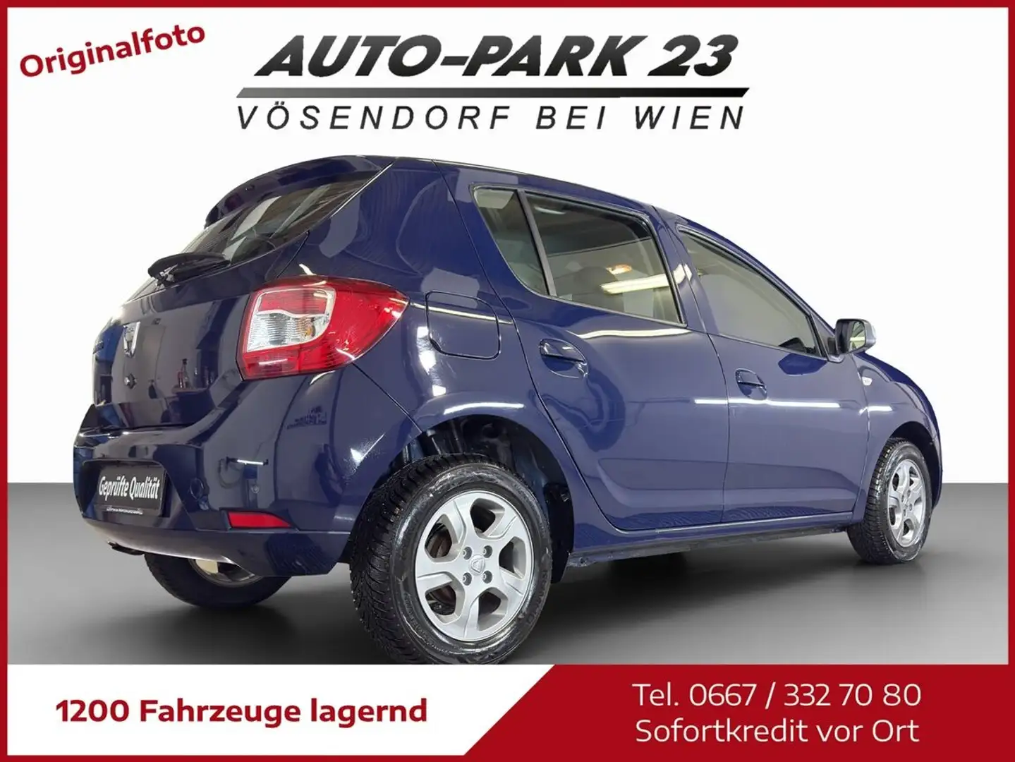 Dacia Sandero SANDERO 1,2**NUR 65.000KM**NAVI**PDC*MOD2016 Blau - 2