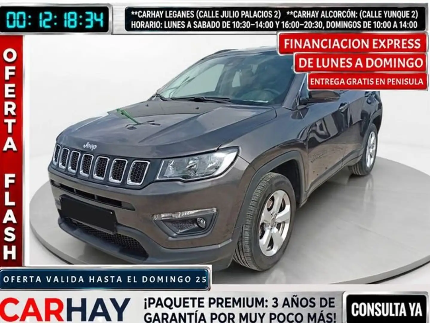 Jeep Compass 1.4 Multiair Longitude 4x2 103kW Gris - 1