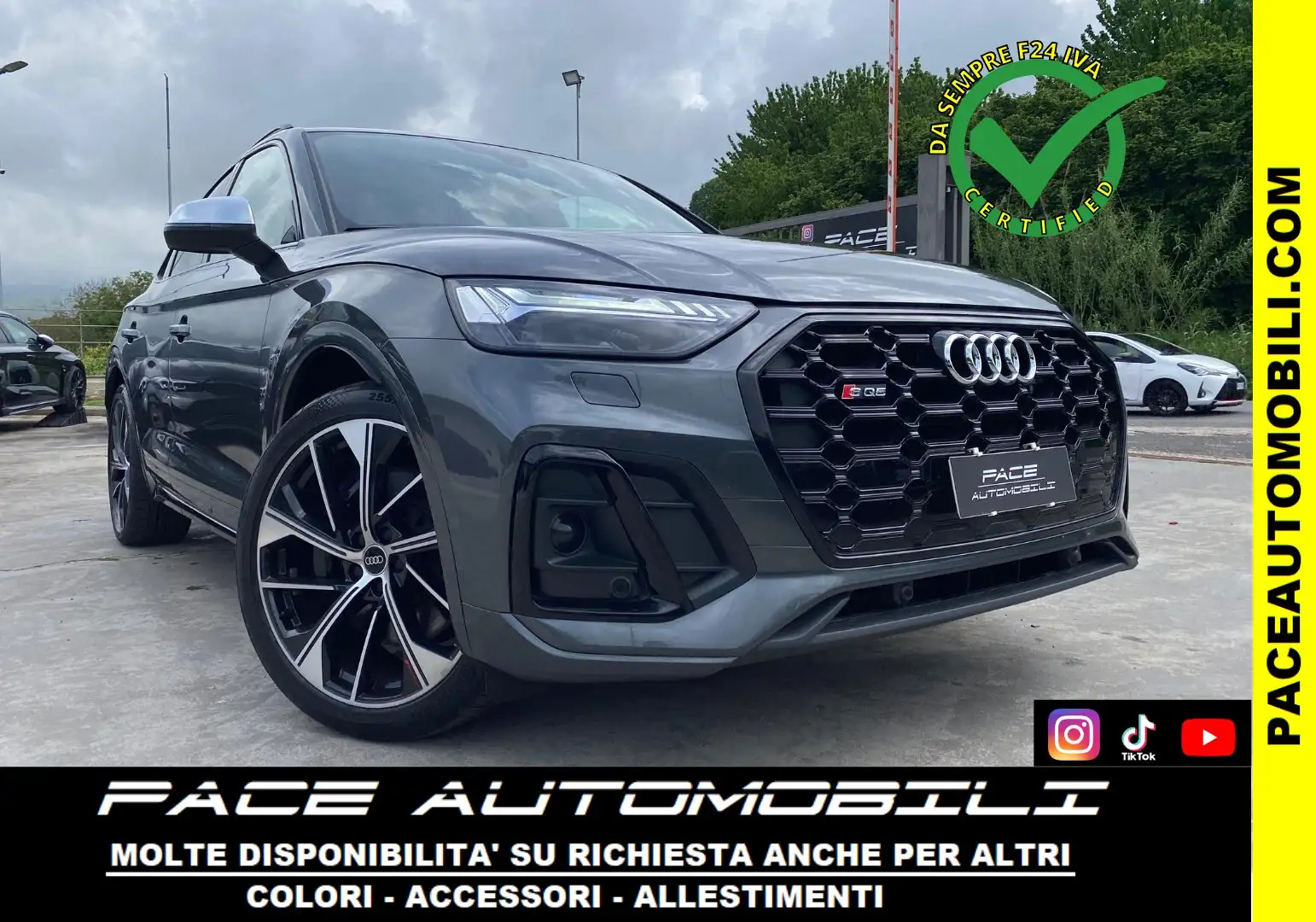 Audi SQ5 TDI QUATTRO SPB SPORTBACK BLACK PACK 21" ACC Šedá - 1