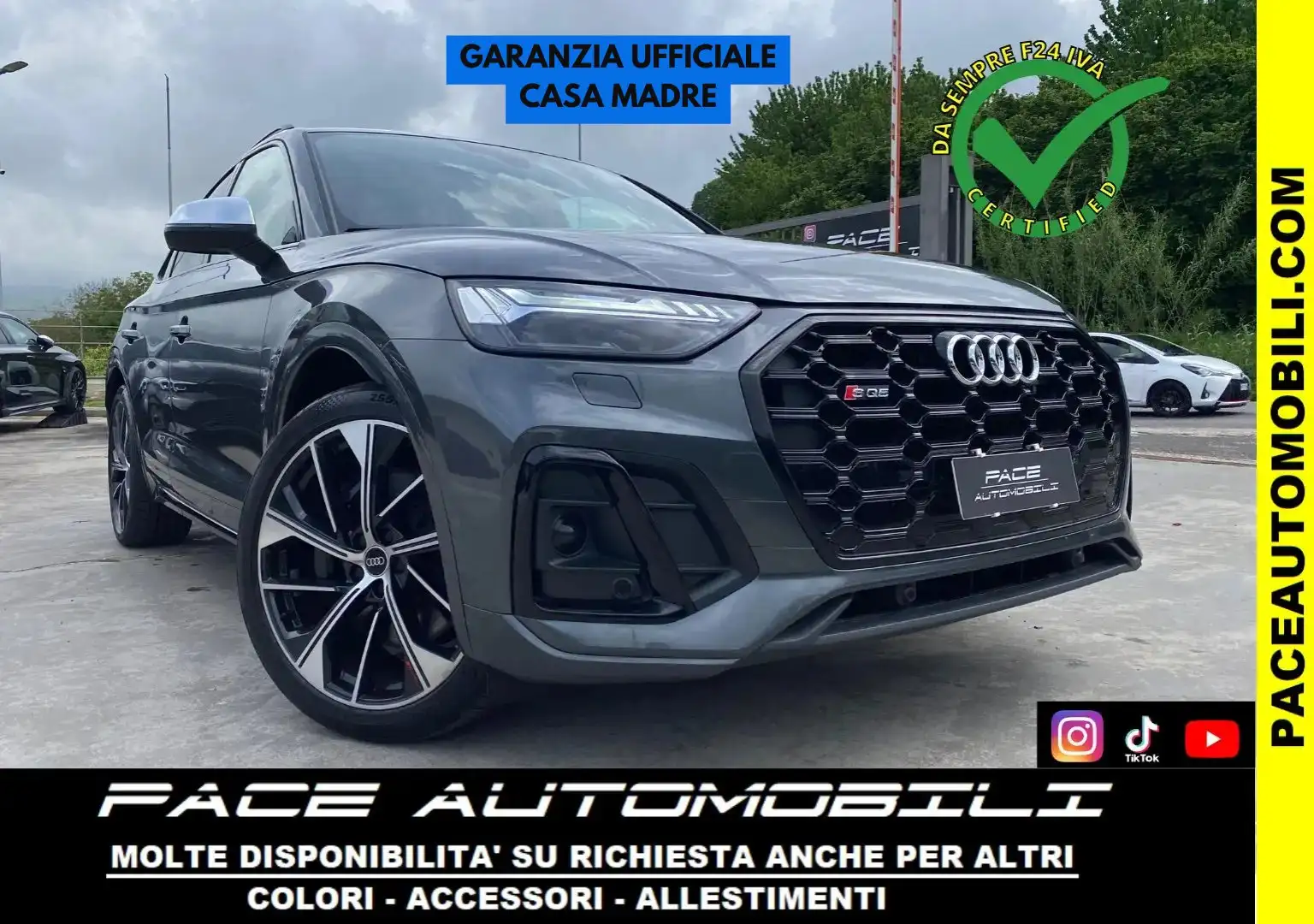 Audi SQ5 TDI QUATTRO SPB SPORTBACK BLACK PACK 21" ACC Gris - 1