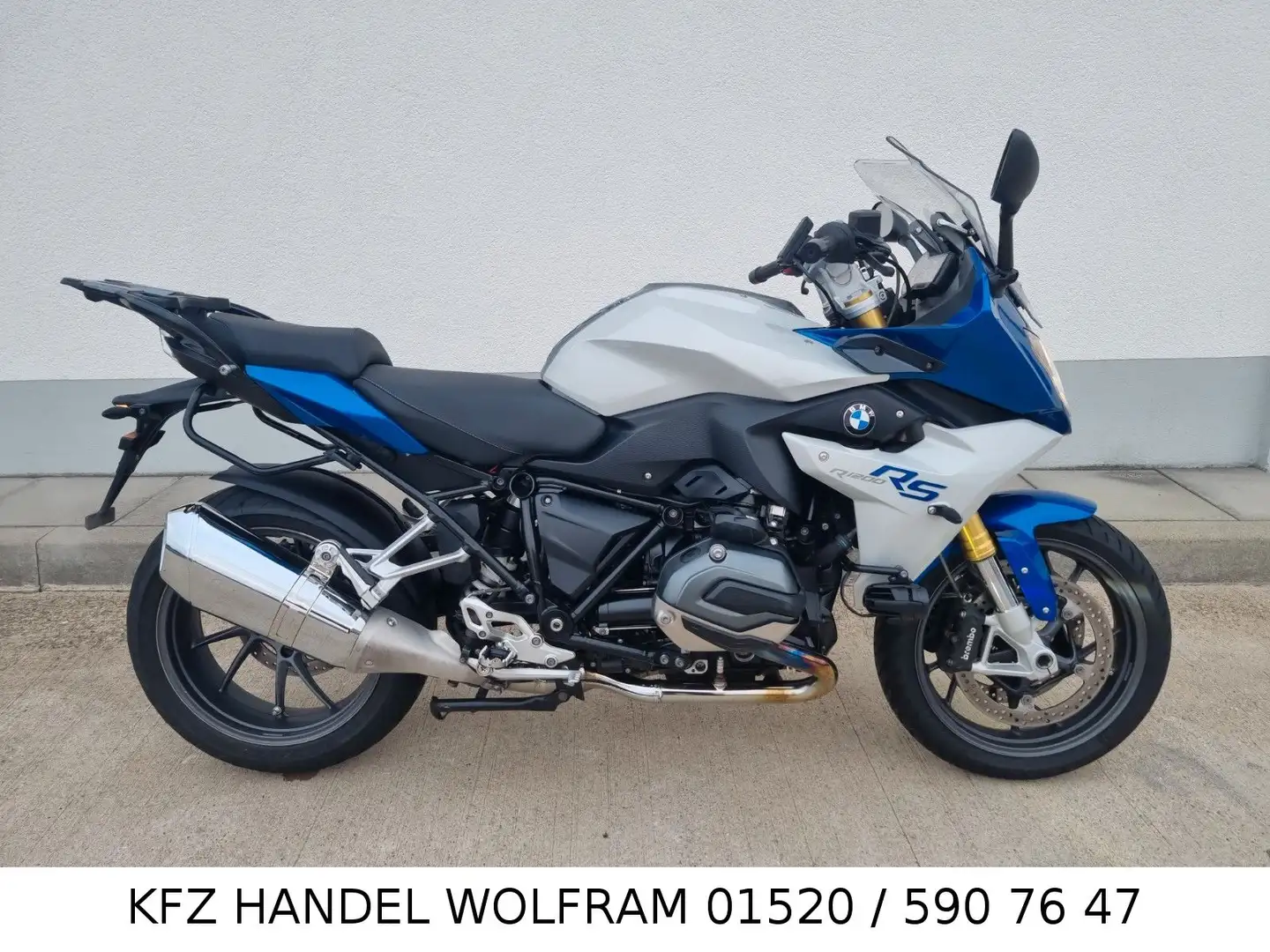 BMW R 1200 RS aus 1 Hand, Scheckheft NUR 38.200KM Kék - 1