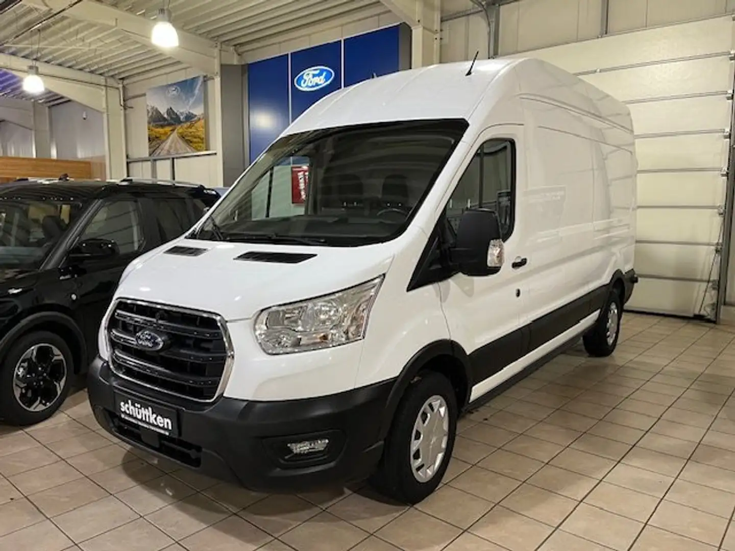 Ford Transit 350 L3H3 EcoBlue Trend SYNC3, AHK, Holzboden, CAM Weiß - 1