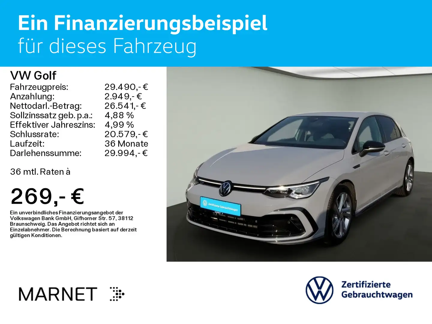 Volkswagen Golf VIII 1.5 eTSI R-Line Black&Style DSG *ACC*R Grigio - 2