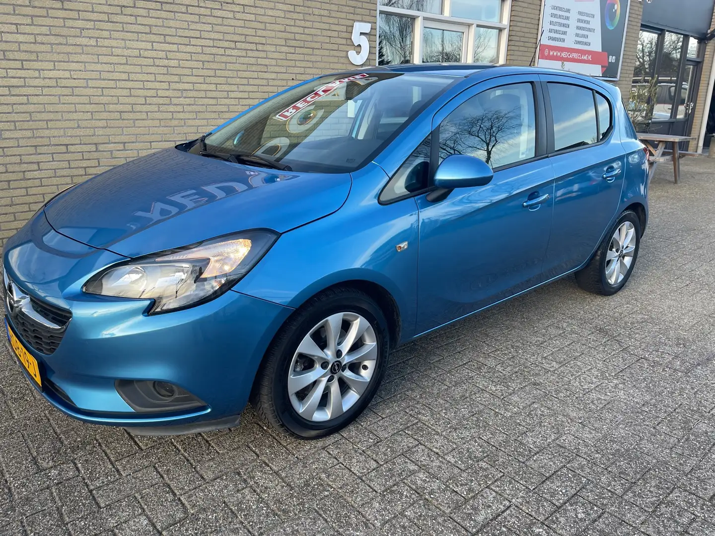 Opel Corsa-e 1.0 Turbo 116pk org. | Stoelverw. | Stuurverw. | Modrá - 2