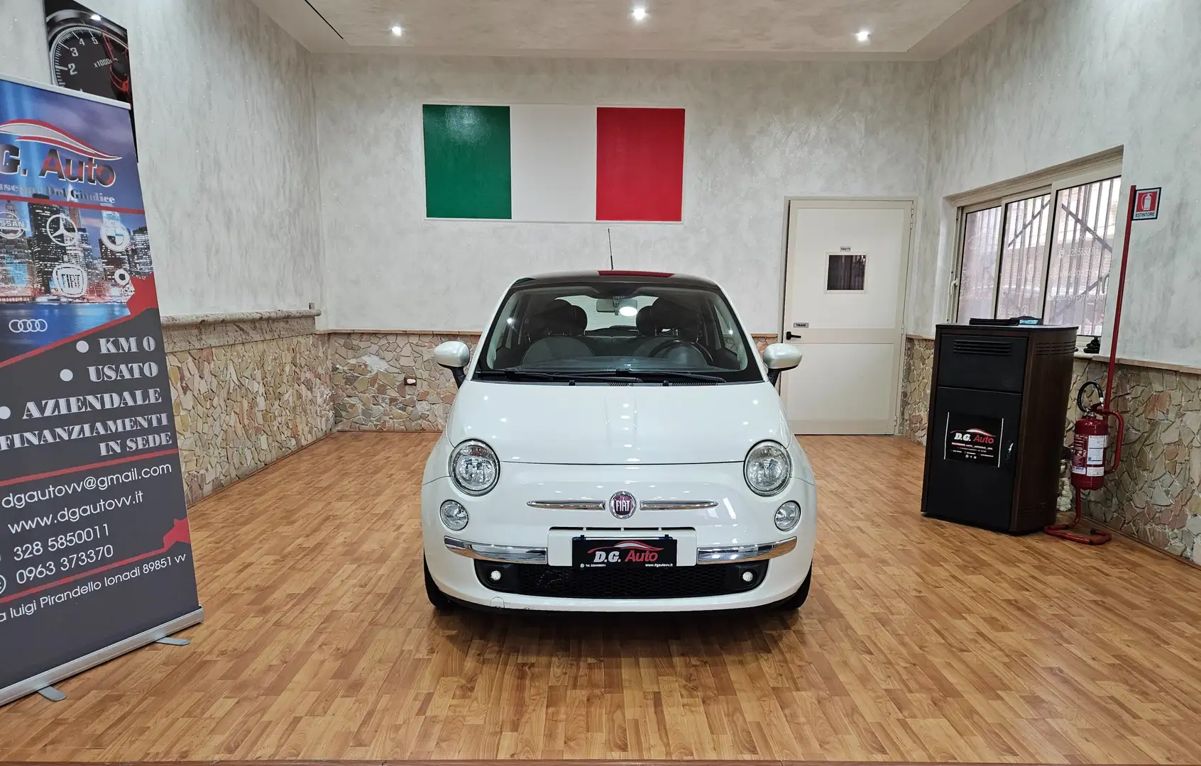 Fiat 500 500 1.3 mjt 16v Lounge 75cv Bianco - 2