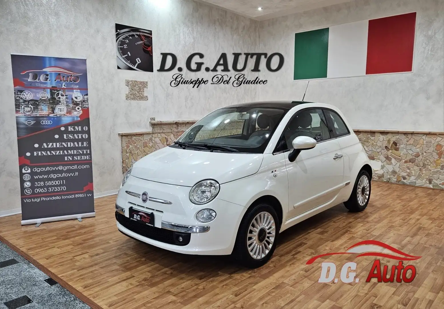 Fiat 500 500 1.3 mjt 16v Lounge 75cv Bianco - 1