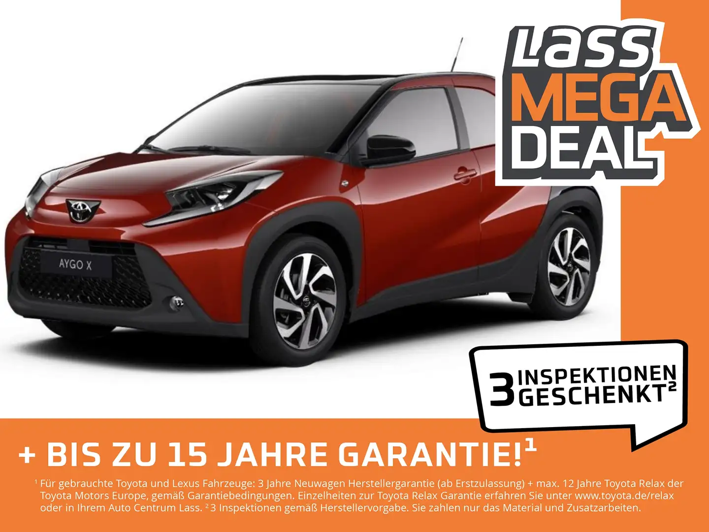 Toyota Aygo 1.0 Pulse Automatik Kamera,Carplay,Allwetter Rot - 1