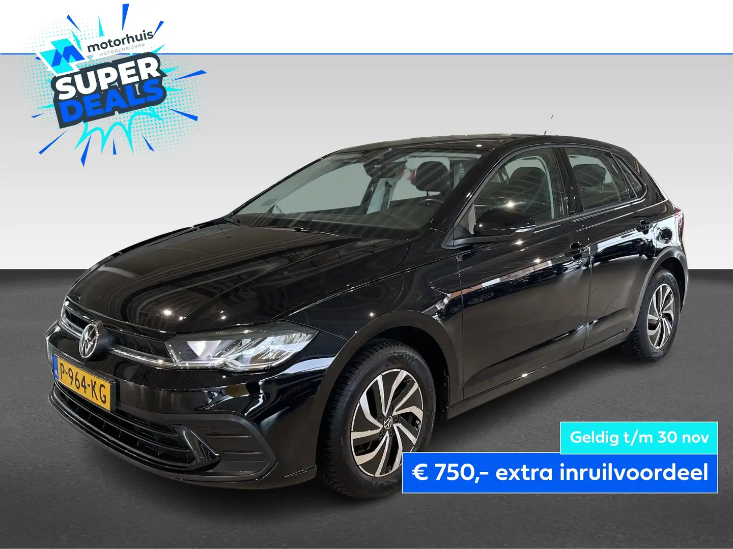 Volkswagen Polo 1.0 TSI 95pk Life Business | Apple & Android Carpl Noir - 1