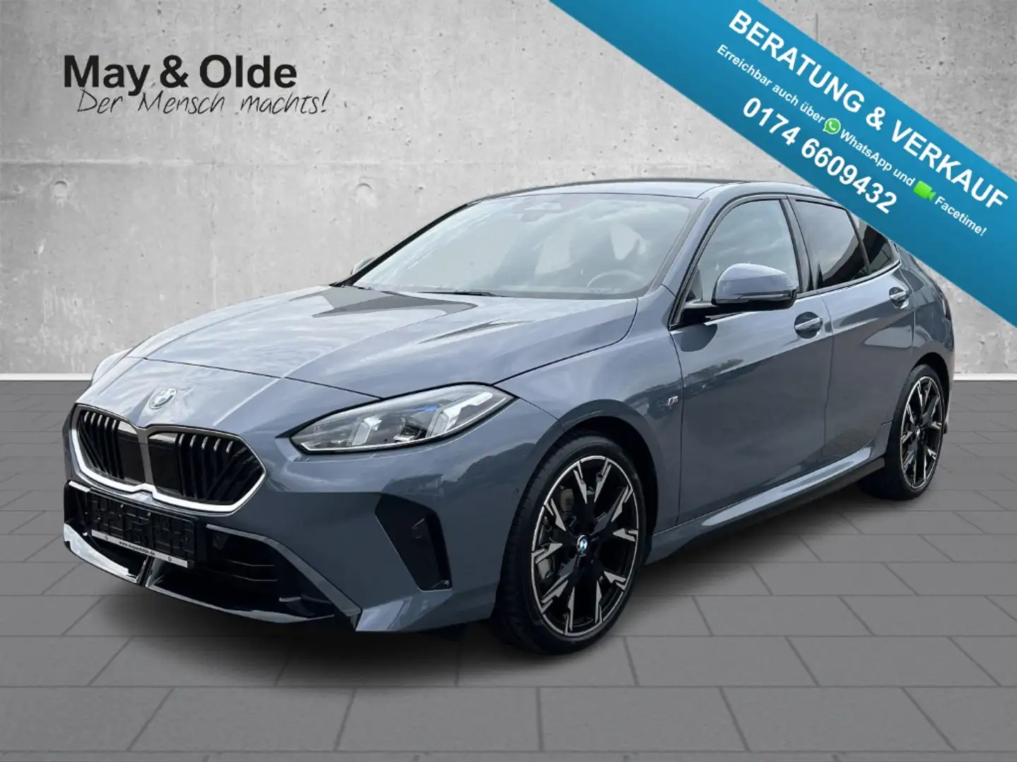 BMW 120 Aut. M Sport LED Navi ACC H/K Kamera Sitzhzg Grau - 1