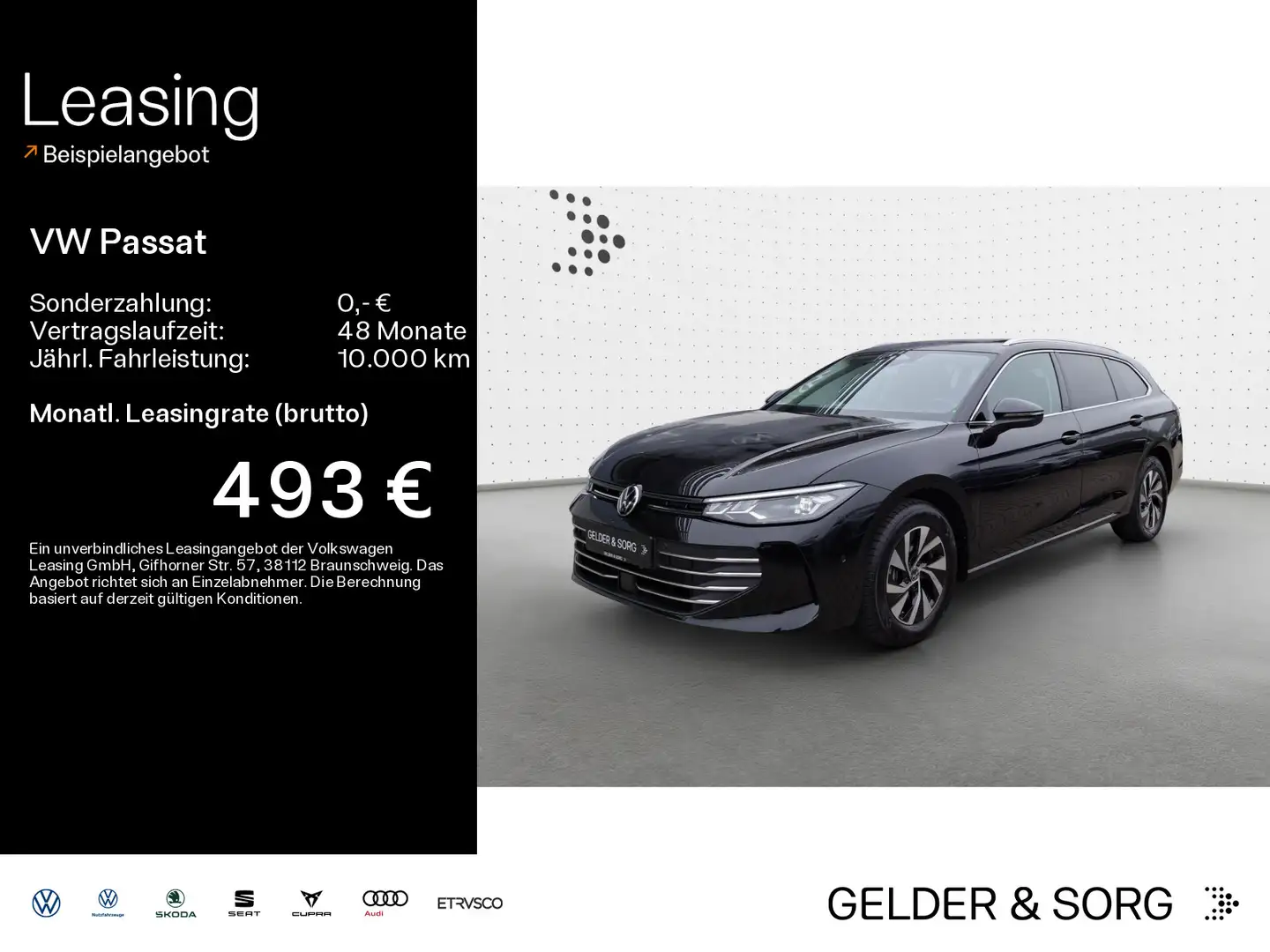 Volkswagen Passat Business 1.5 eTSI LED*Pano*HuD*Massage*36 Noir - 1