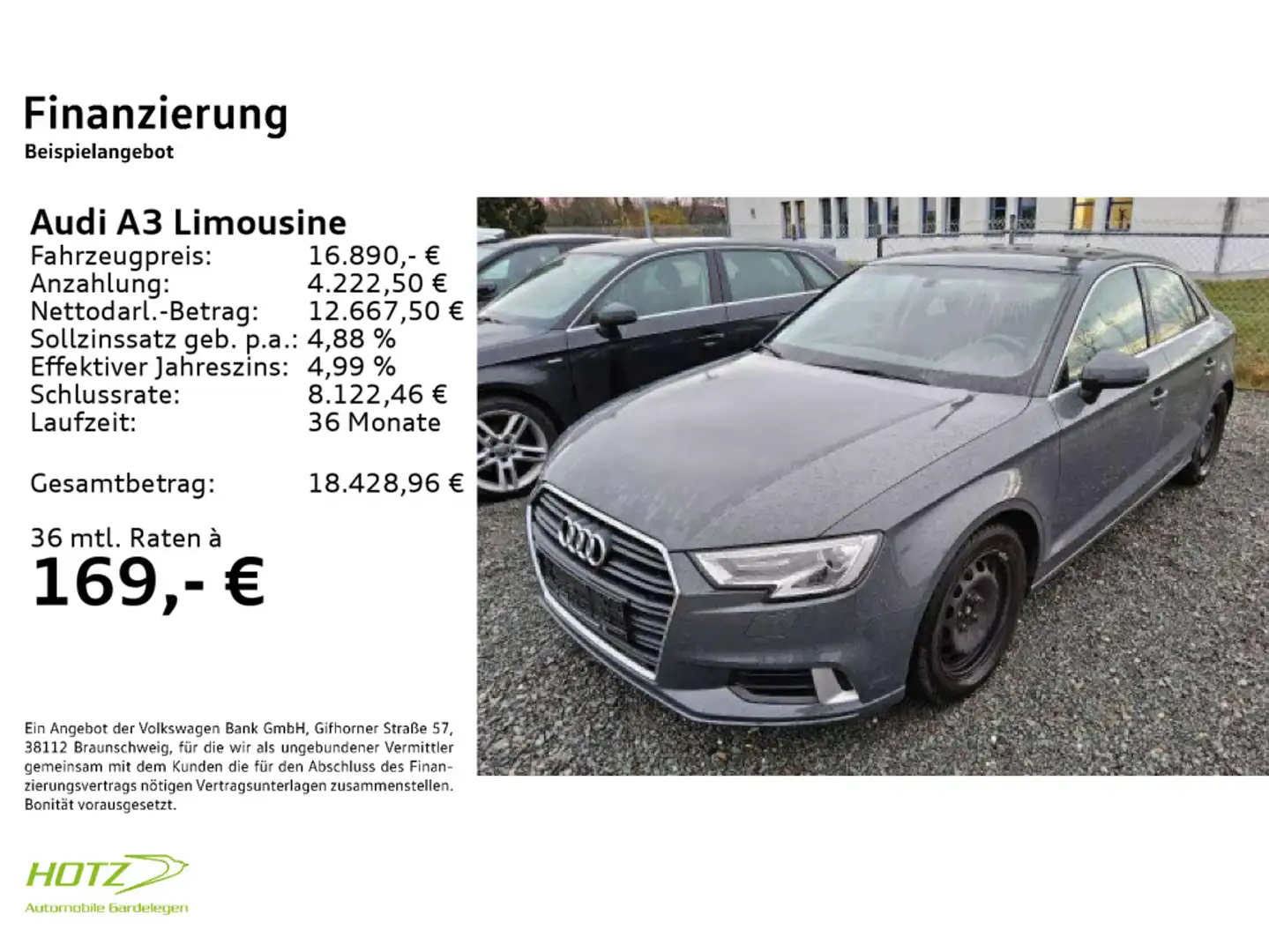 Audi A3 30 TFSI sport Gris - 2