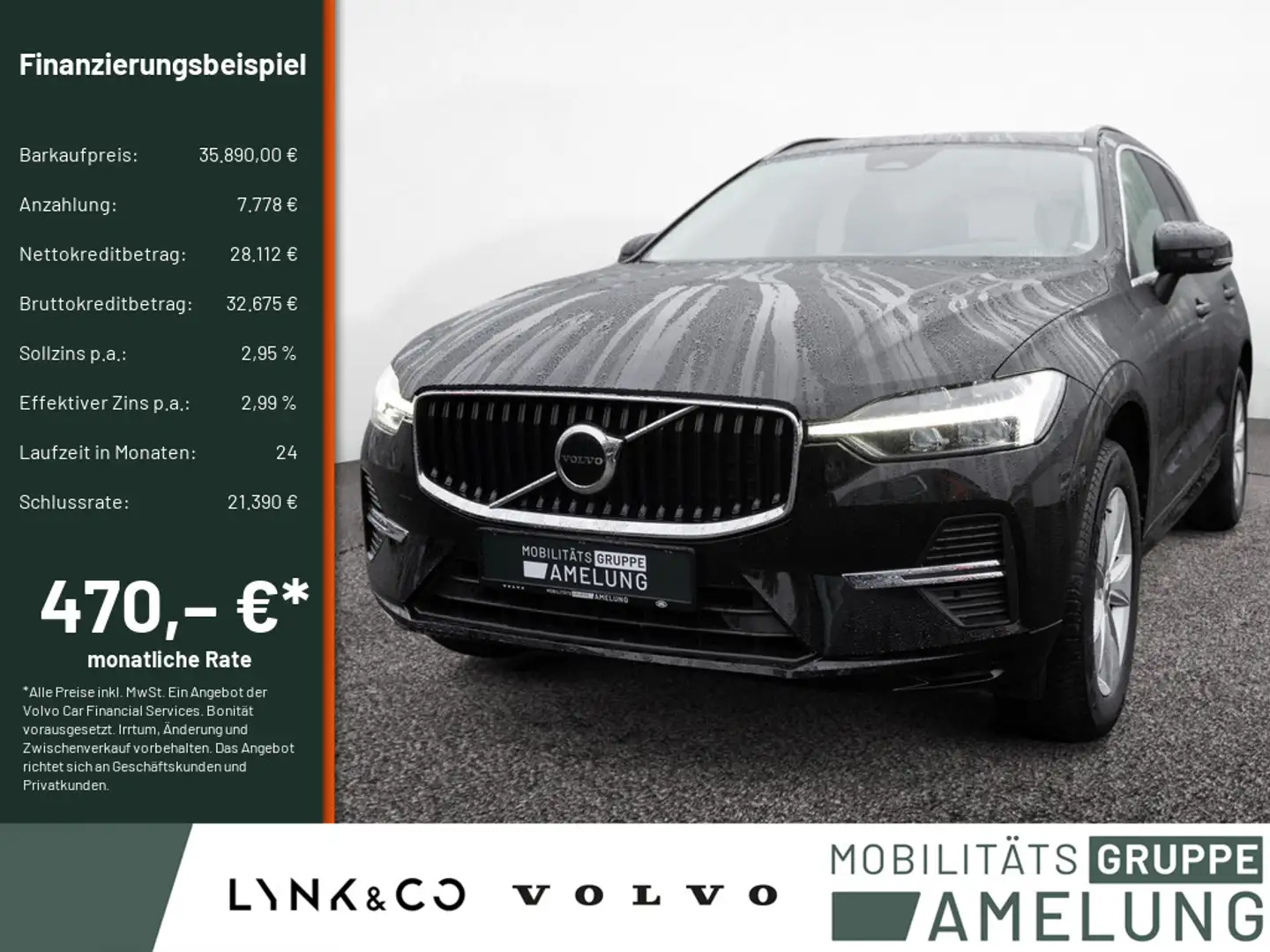 Volvo XC60 B4 2WD Core PDC SHZ KAMERA FACEL. LED Schwarz - 1